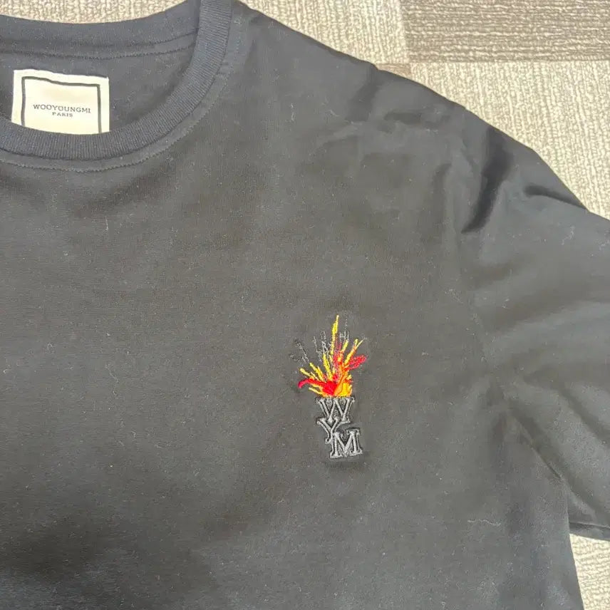 [BUNJANG] Wooyoungmi Volcano Graphic T-Shirt Black / 우영미 볼케이노  반팔 블랙 46. A급