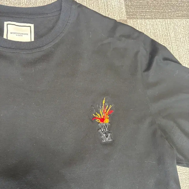 [BUNJANG] Wooyoungmi Volcano Graphic T-Shirt Black / 우영미 볼케이노  반팔 블랙 46. A급