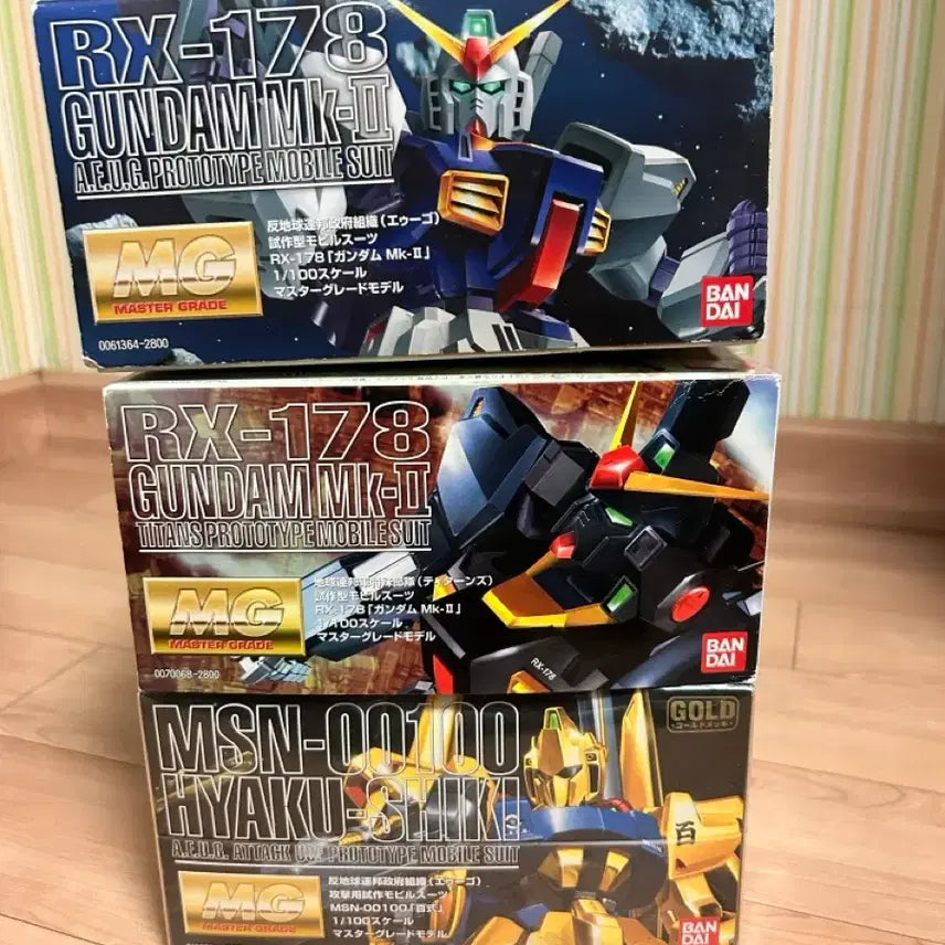 [BUNJANG] Mobile Suit Z Gundam 3-Type Set (Mark II, AEUG, Titans, Hyaku Shiki) 1.0 Old Edition / 기동전사 Z건담 3종(마크2에우고,티탄즈,백식) 1.0구판