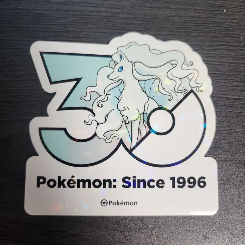 [BUNJANG] Pokemon 30th Anniversary Alolan Ninetales Sticker / 포켓몬 30주년 기념 스티커 알로라 나인테일