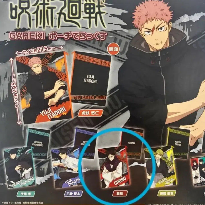 [BUNJANG] Jujutsu Kaisen Choso Pouch Gacha / 주술회전 파우치 가챠 쵸소우