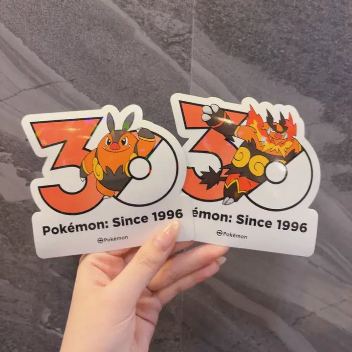 [BUNJANG] Chaogul "Yeomuwang" Pokemon 30th Anniversary Stickers Set / 차오꿀 염무왕 세트 포켓몬 30주년 기념 스티커