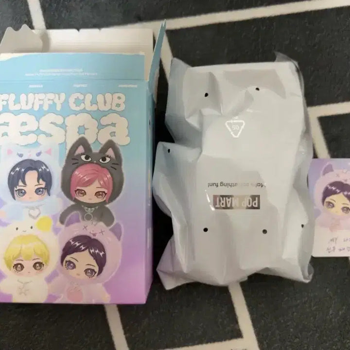 [BUNJANG] Pop Mart Aespa Ningning Fluffy Doll Set / 팝마트 에스파 플러피 인형 닝닝 rwe 뤠