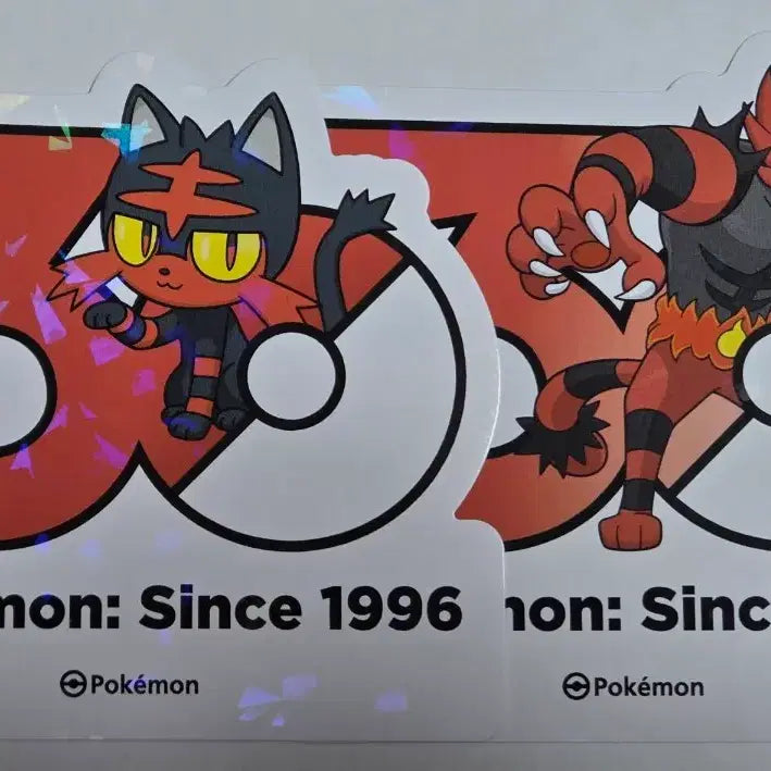 [BUNJANG] Pokemon 30th Anniversary Logo Sticker Set - Fuecoco &amp; Quaxly / 포켓몬 30주년 로고 스티커 뜨아거 냐오불 판매