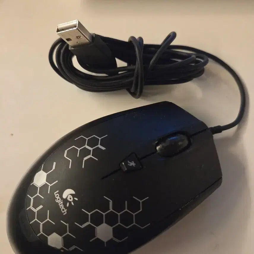 [BUNJANG] Logitech Wired Mouse Black / 로지텍 유선 마우스 블랙