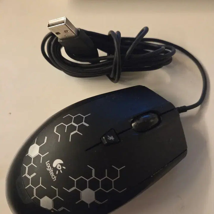 [BUNJANG] Logitech Wired Mouse Black / 로지텍 유선 마우스 블랙