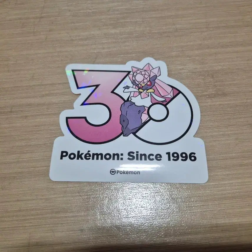 [BUNJANG] Pokemon 30th Anniversary Diancie Logo Sticker / 포켓몬 30주년 로고 스티커 30주년 스티커 디안시