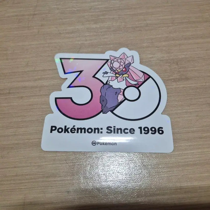 [BUNJANG] Pokemon 30th Anniversary Diancie Logo Sticker / 포켓몬 30주년 로고 스티커 30주년 스티커 디안시