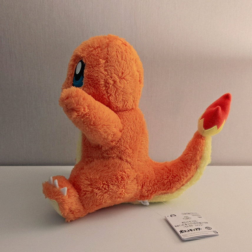 [BUNJANG] Bandai Charmander Fluffy Medium Plush / 포켓몬 파이리 복슬복슬 중형 인형