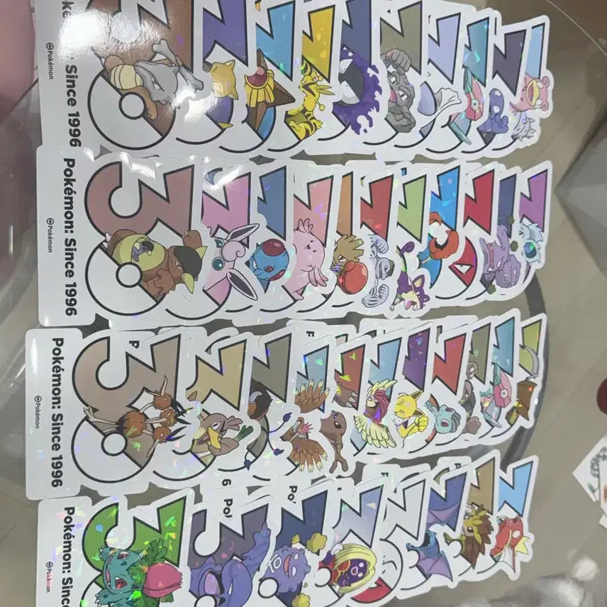 [BUNJANG] Pokemon 30th Anniversary Sticker 151 Bundle Set (40 pcs) / 포켓몬 30주년 기념 스티커 151 근본 40장 일괄