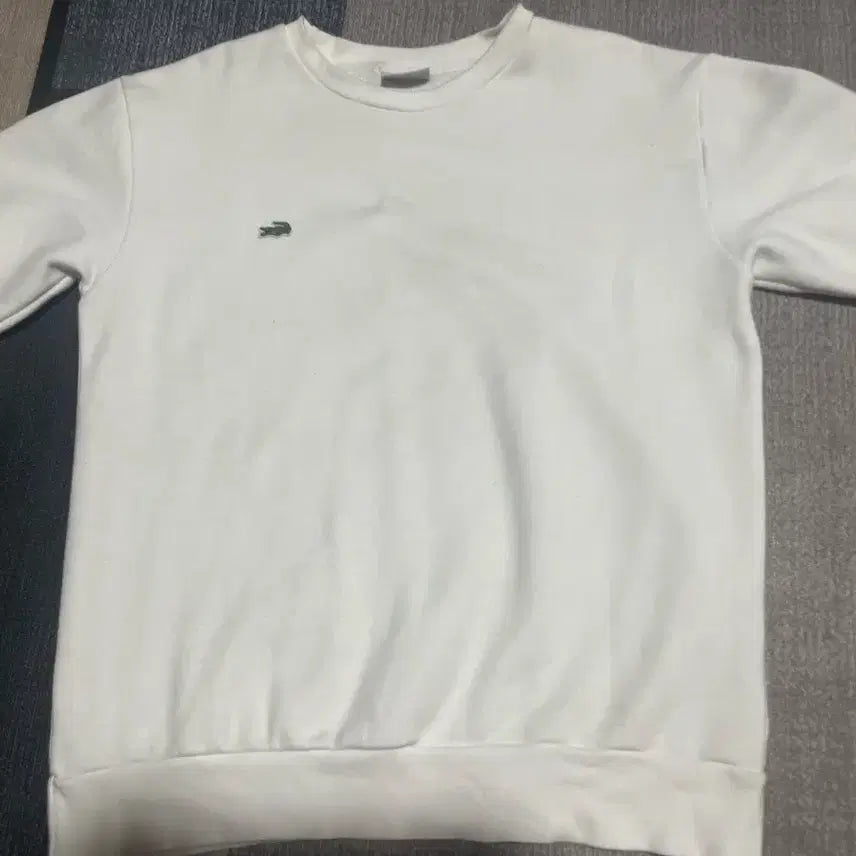 [BUNJANG] Lacoste White Sweatshirt Size M / 라코스테 화이트 맨투맨 사이즈는 M 입니다