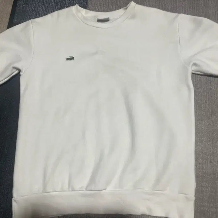 [BUNJANG] Lacoste White Sweatshirt Size M / 라코스테 화이트 맨투맨 사이즈는 M 입니다