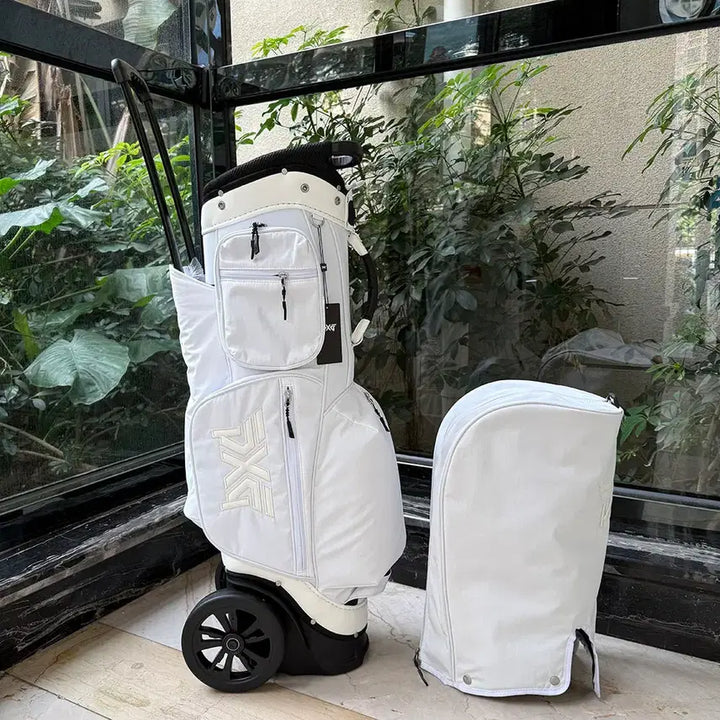 [BUNJANG] Wheeled Golf Bag Caddy Bag (White) / 바퀴형 골프백 휠캐디백  (화이트)