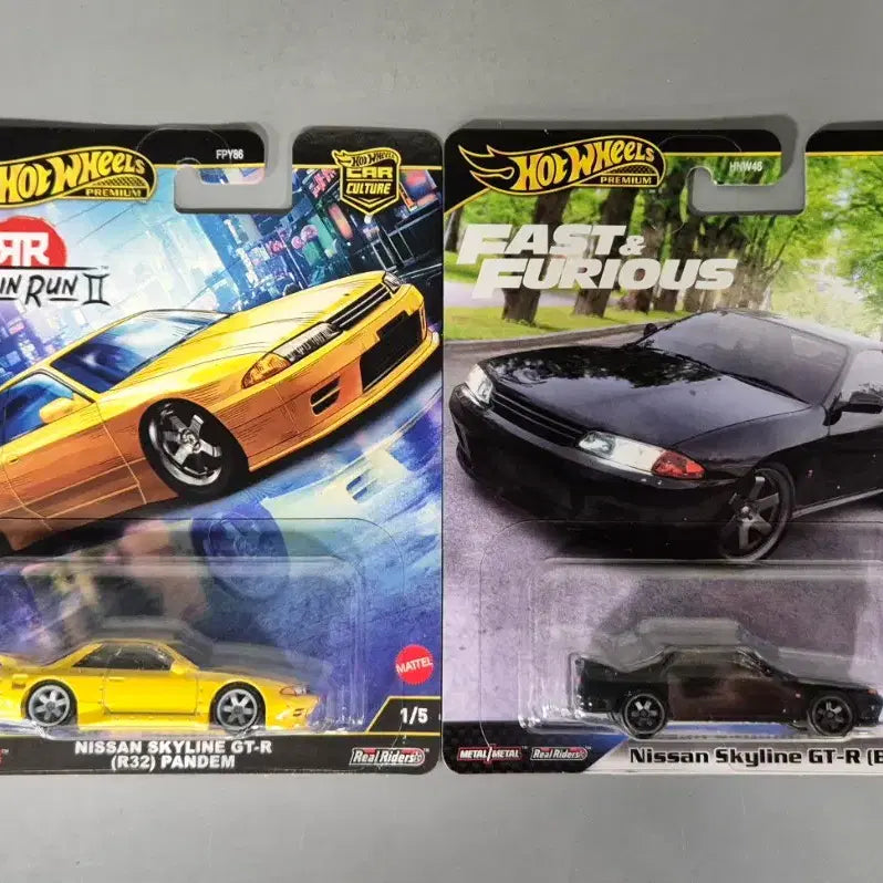[BUNJANG] Hot Wheels Premium Nissan Skyline GTR R32 2-Car Bundle / 핫휠 프리미엄 닛산 스카이라인 GTR R32 2종 일괄