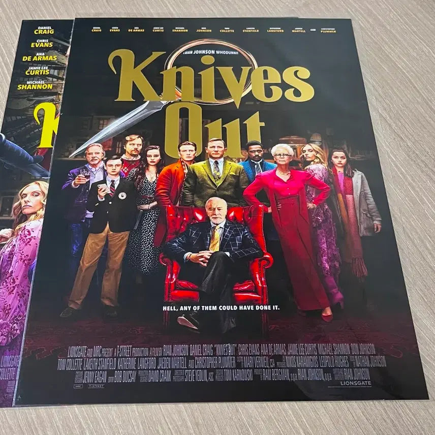 [BUNJANG] Knives Out Original Poster Set / 2종일괄)나이브스 아웃 오리지널 포스터