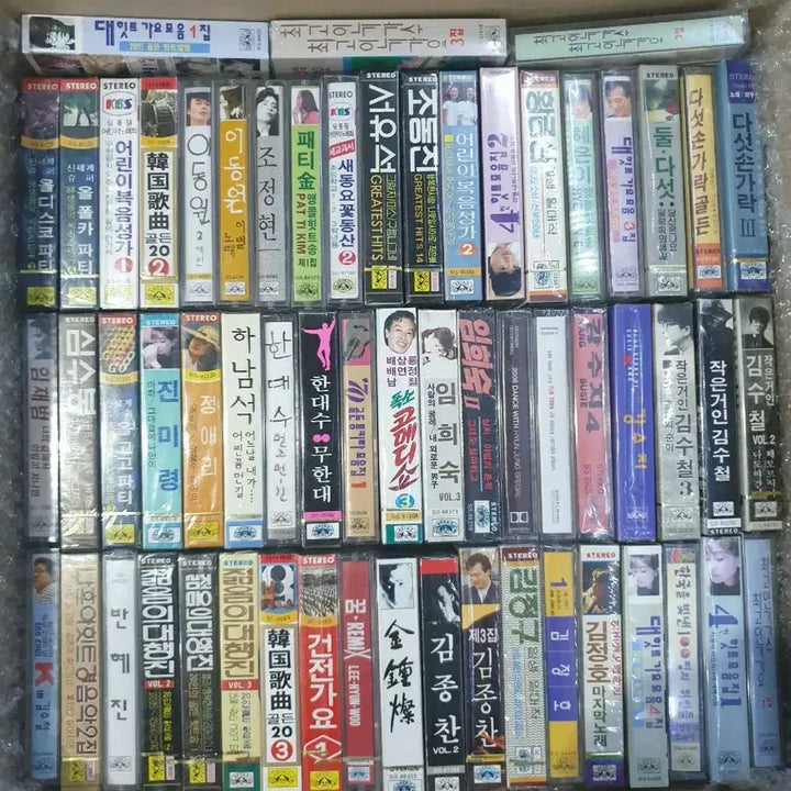 [BUNJANG] Collection of Unsealed Retro Cassette Tapes (Various) / 추억의 카세트 테이프 모음 (다수) 비개봉 입니다