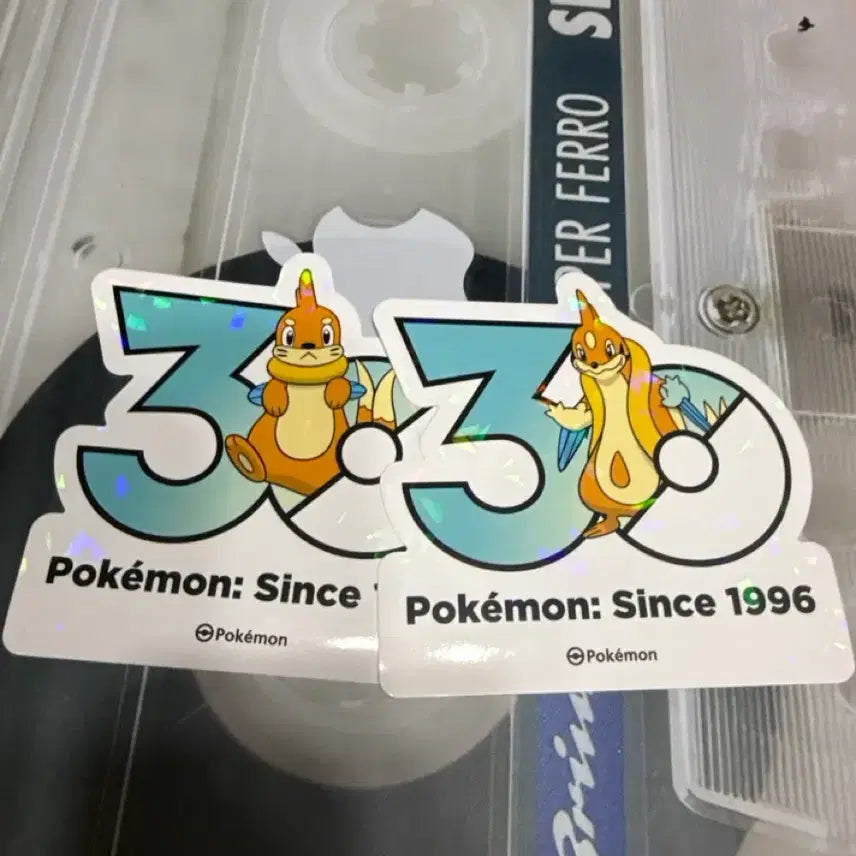 [BUNJANG] Pokemon 30th Anniversary Sticker Set: Buizel &amp; Floatzel / 포켓몬 30주년 스티커 브이젤 플로젤