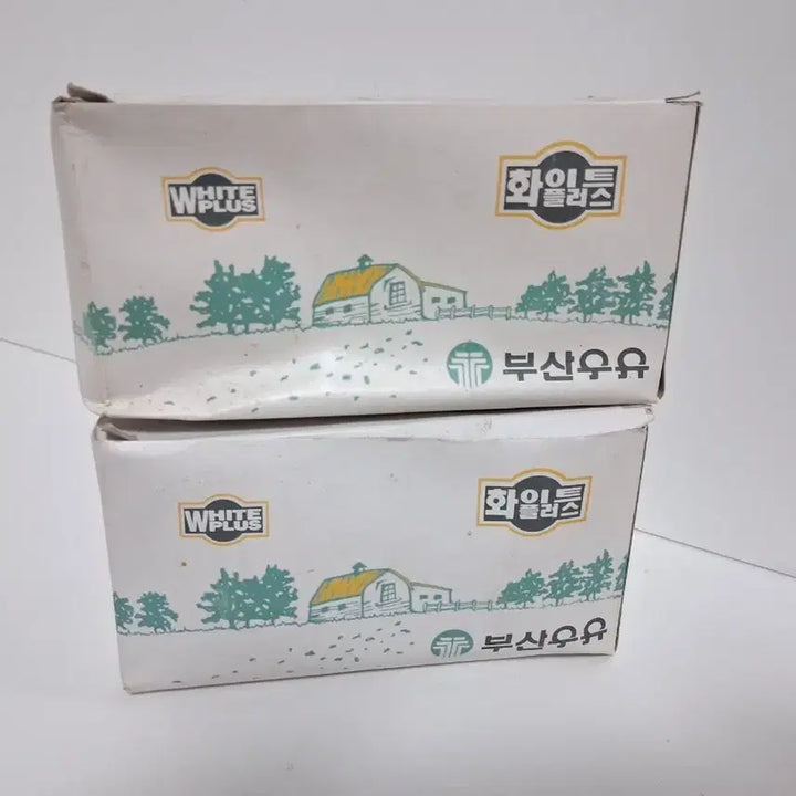 [BUNJANG] Busan Milk White Plus Vintage Milk Box (2-Pack) / 부산우유 화이트플러스 우유 빈티지 박스 2개4p