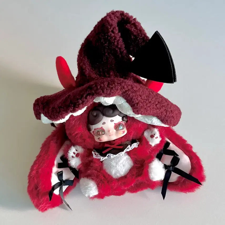 [BUNJANG] Lucky Draw Bunnies Witch V4 Wine Burgundy / 럭키디어나이 밤토끼 마녀 v4 _와인 버건디 물눈