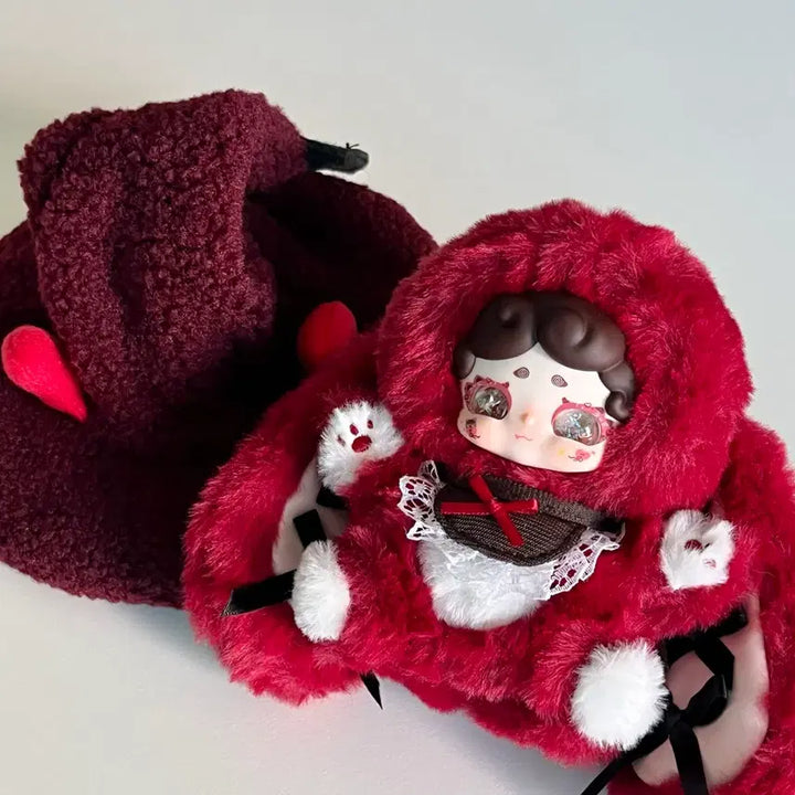 [BUNJANG] Lucky Draw Bunnies Witch V4 Wine Burgundy / 럭키디어나이 밤토끼 마녀 v4 _와인 버건디 물눈