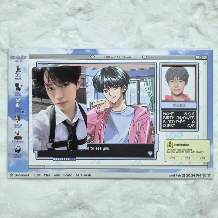 [BUNJANG] NCT WISH Yushi Login MD Photo Set / 엔시티 위시 로그인 엠디 포토세트 유우시