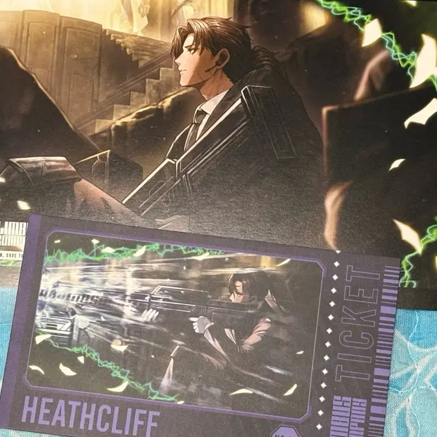 [BUNJANG] Limbus Company Heathcliff Exhibition Ticket-Style Card &amp; Poster Card Bundle Set / 림버스 컴퍼니 히스클리프 전시회 티켓풍 카드&amp;포스터 카드 일괄