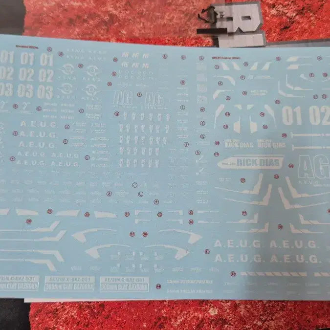 [BUNJANG] Bandai Rick Dias MG Model Kit with Delpi Decal / 릭디아스 MG + 델피데칼