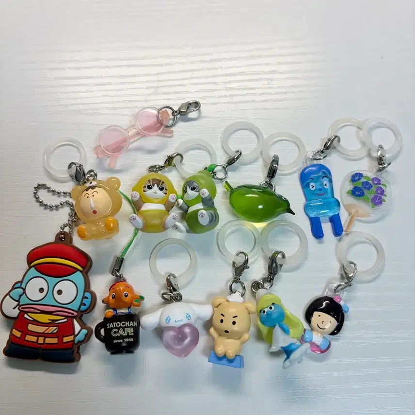 [BUNJANG] Various Character Keychains Bundle Set / 캐릭터 메지루시 키링 일괄
