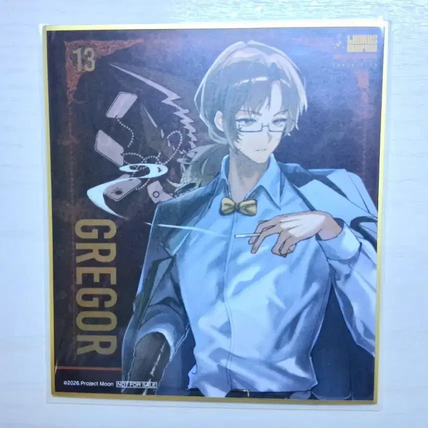 [BUNJANG] Limbus Company Gregor Art Card / 림버스 컴퍼니 림컴 전시회 그레고르 색지 양도