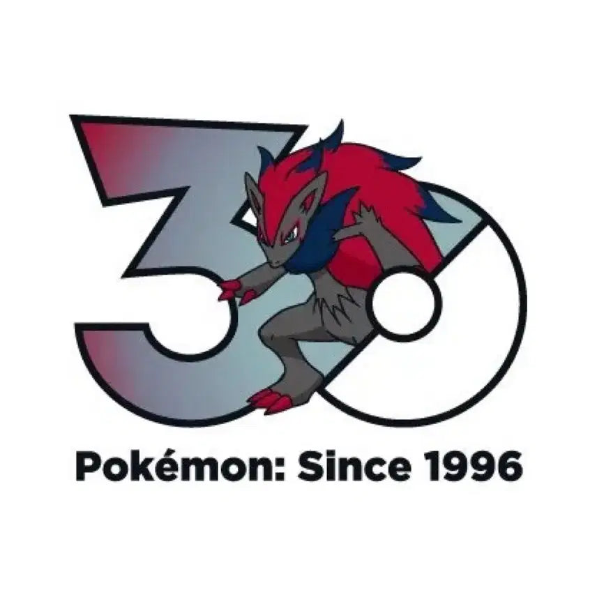 [BUNJANG] Pokemon 30th Anniversary Zoroark Sticker / 포켓몬스터 30주년 스티커 조로아크