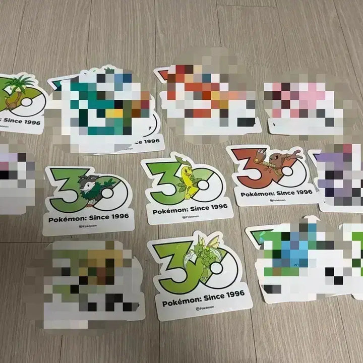 [BUNJANG] Pokemon 30th Anniversary Logo Sticker / 포켓몬 30주년 로고 스티커