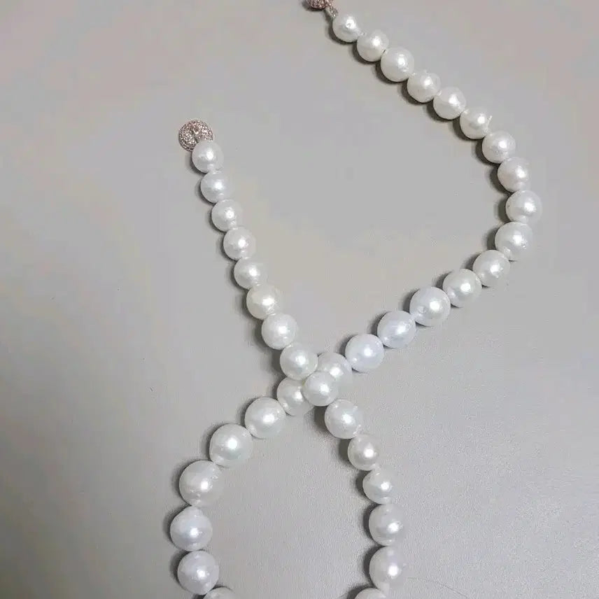 [BUNJANG] Freshwater Pearl Necklace with Magnetic Clasp / 아름다운 담수 진주 목걸이