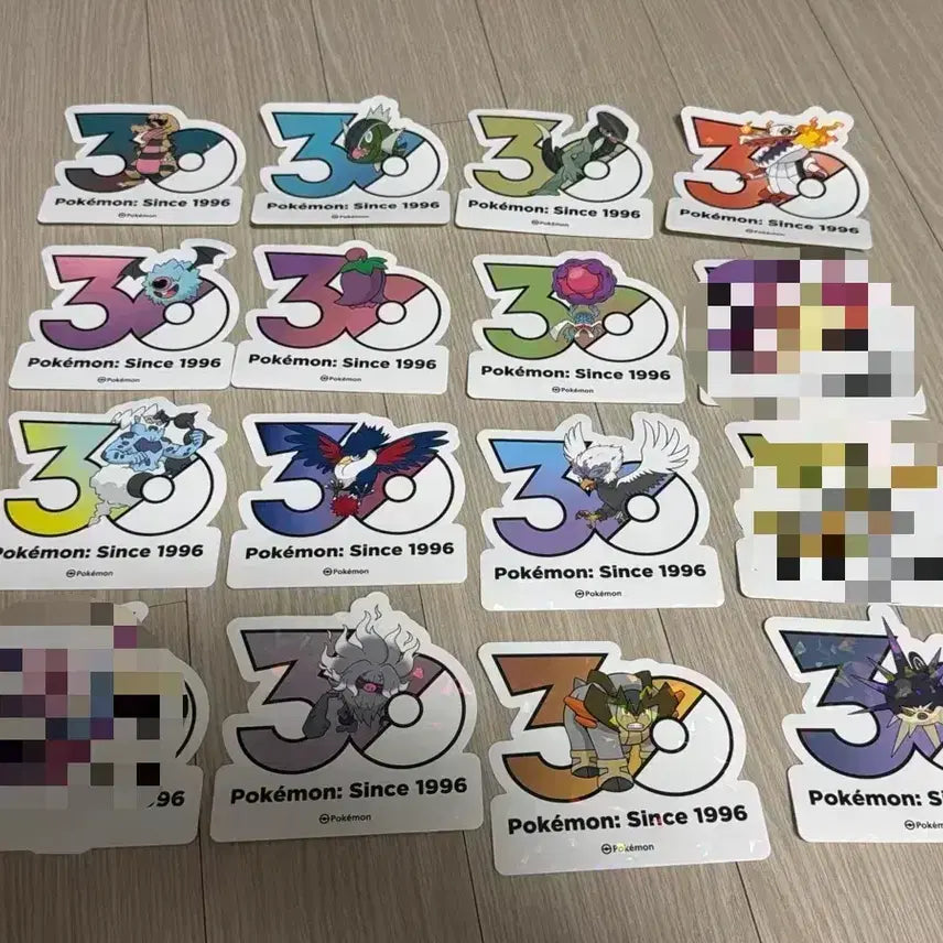 [BUNJANG] Pokemon 30th Anniversary Logo Sticker / 포켓몬 30주년 로고 스티커