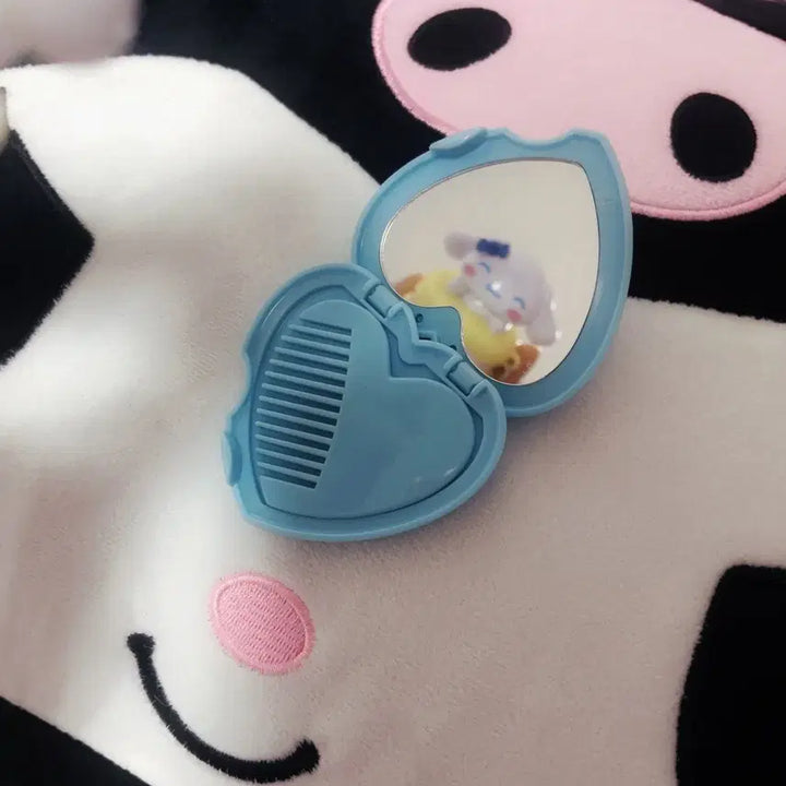 [BUNJANG] Sugarbunnies Kurousa Heart Mini Compact &amp; Accessory Case / 슈가바니즈 쿠로우사 하트형 미니 콤팩트/소품 케이스