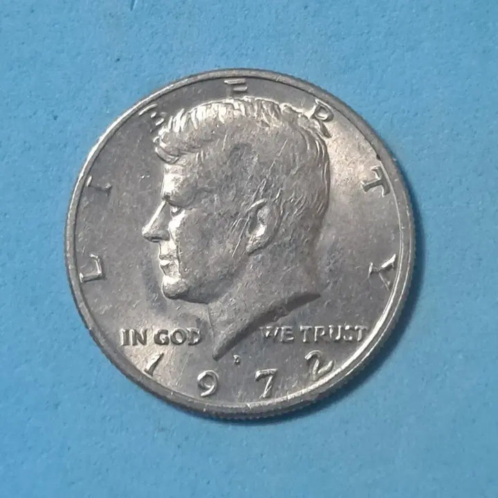 [BUNJANG] 1972 Kennedy Half Dollar Coin (50 Cents) / 1972년 미국 케네디 하프 (50센트)달러 주화