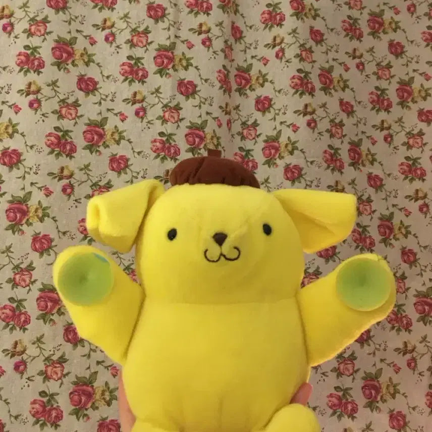 [BUNJANG] Sanrio Pompompurin Vintage Suction Cup Plush Doll / 고전 폼폼푸린 큐방인형