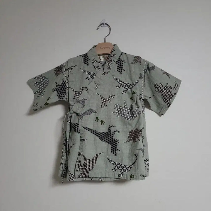 [SOLD OUT] (110) 키즈 재팬 일본 유카타 공룡  상하의 세트