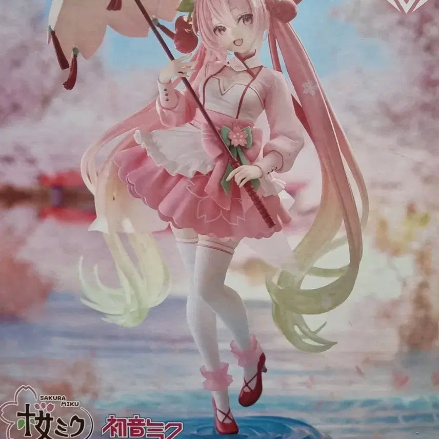 [BUNJANG] Sakura Miku Cherry Blossom Dress Figure / 사쿠라 미쿠 AMP+ 벚꽃 드레스 피규어