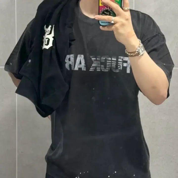 [BUNJANG] FARFROMWHAT Fxxxx ARx T-Shirt Black Size 1 / FARFROMWHAT 파프롬왓 Fxxxx ARx T-SHIRT