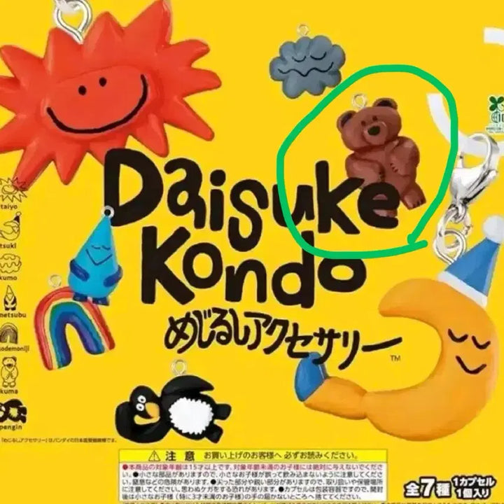 [BUNJANG] Bandai Daisuke Kondo Mejirushi Gacha Bear Sealed / 다이스케콘도 메지루시 가챠 곰 반다이 미개봉 새제품