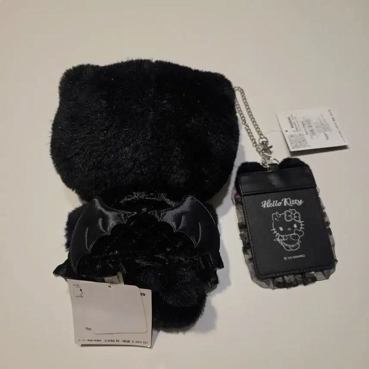 [BUNJANG] Sanrio Japan Authentic Akuma Kitty Devil Plush Doll + Devil Photocard Holder Keychain Set / 일본정품)헬로키티 악마키티 누이 인형+악마 포카홀더 키링 세트
