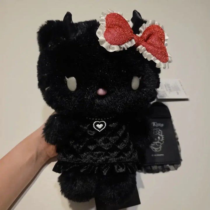 [BUNJANG] Sanrio Japan Authentic Akuma Kitty Devil Plush Doll + Devil Photocard Holder Keychain Set / 일본정품)헬로키티 악마키티 누이 인형+악마 포카홀더 키링 세트