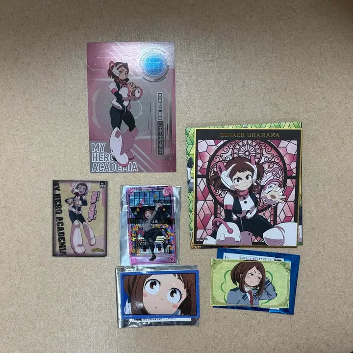 [BUNJANG] My Hero Academia Ochaco Uraraka Paper Goods Bundle Set / 나히아 히로아카 우라라카 오챠코 지류 일괄