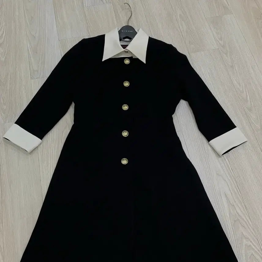 [SOLD OUT] 고급오피스룩 제이마인 블랙&amp;화이트원피스(모임룩하객룩출근룩데이트룩)