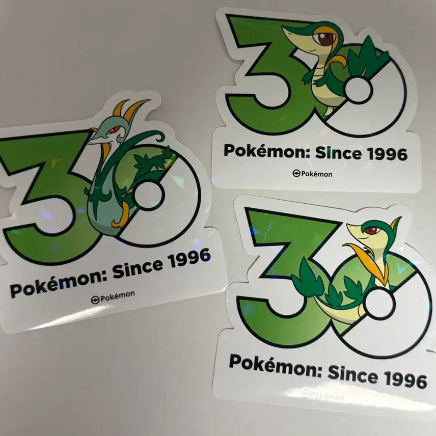 [BUNJANG] Pokemon 30th Anniversary Sticker Set (Jirachi, Shaymin, Serperior) / <포켓몬스터 30주년 스티커> 주리비안 샤비 샤로다 일괄