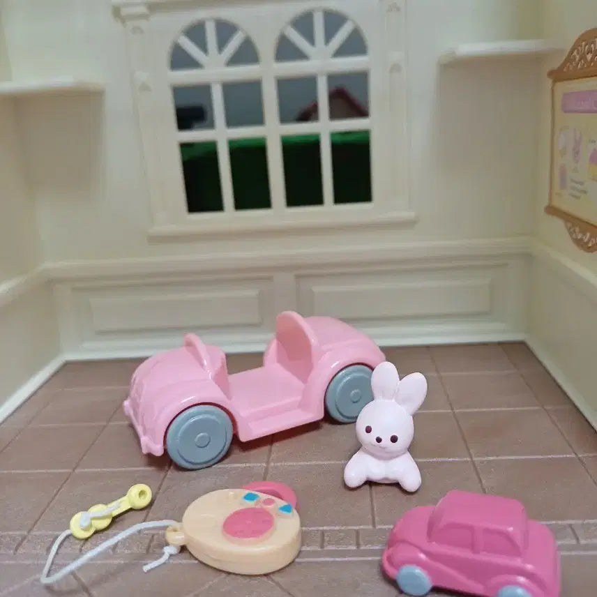 [BUNJANG] Sylvanian Families Pink Car Set / 실바니안 핑크 자동차 세트