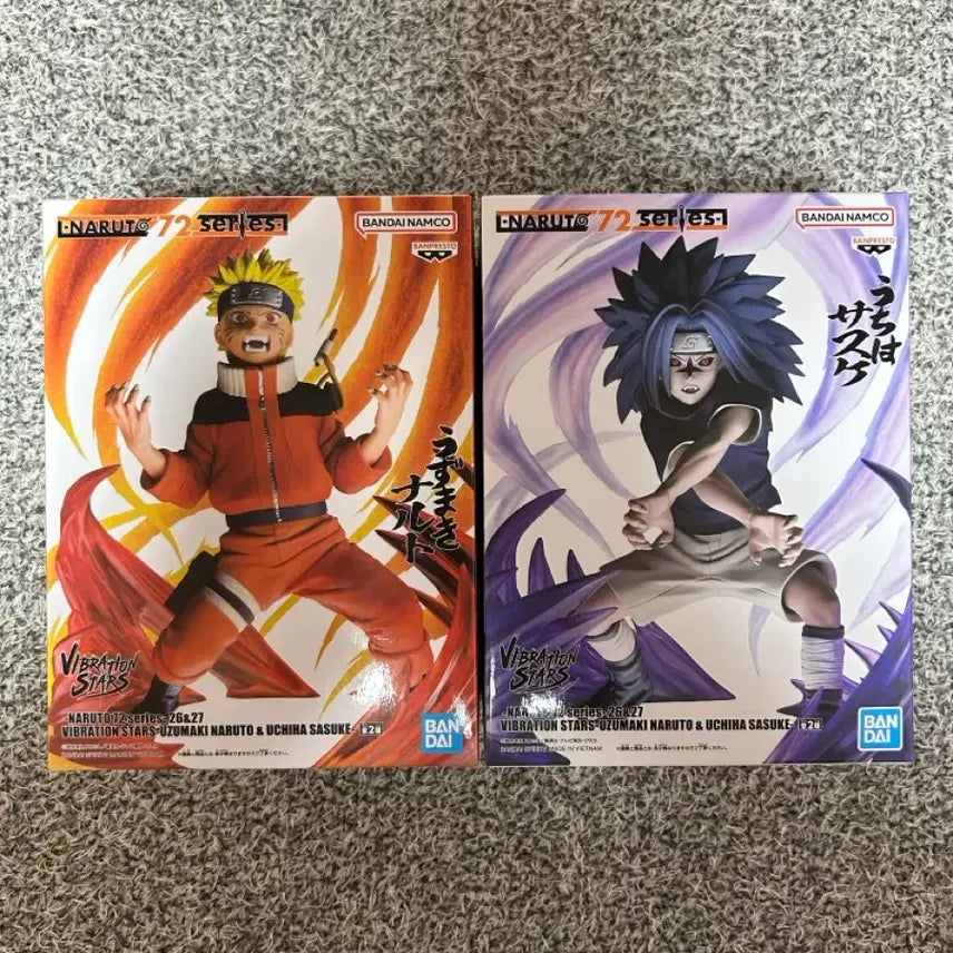 [BUNJANG] Banpresto Naruto 72 Series Naruto &amp; Sasuke Figure Set (2 Types) / [미개봉]반프레스토 나루토 72시리즈 26,27 나루토&amp;사스케 일괄판매