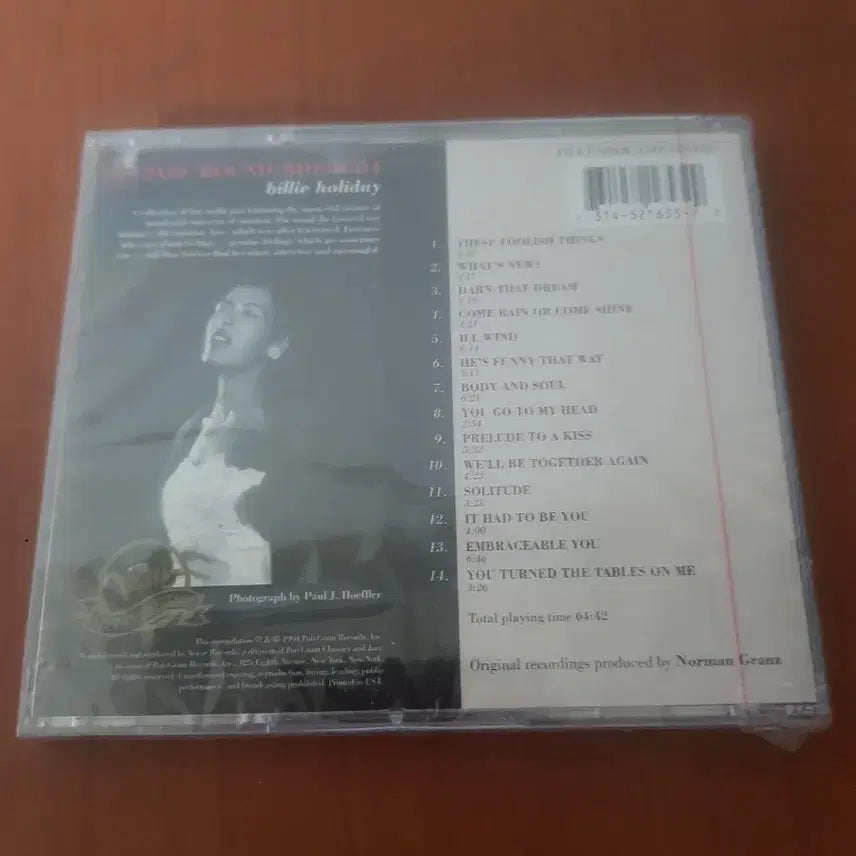 [BUNJANG] Billie Holiday Jazz CD Verve Import / 재즈보컬 Billie Holiday 재즈씨디Jazzcd Verve수입시디