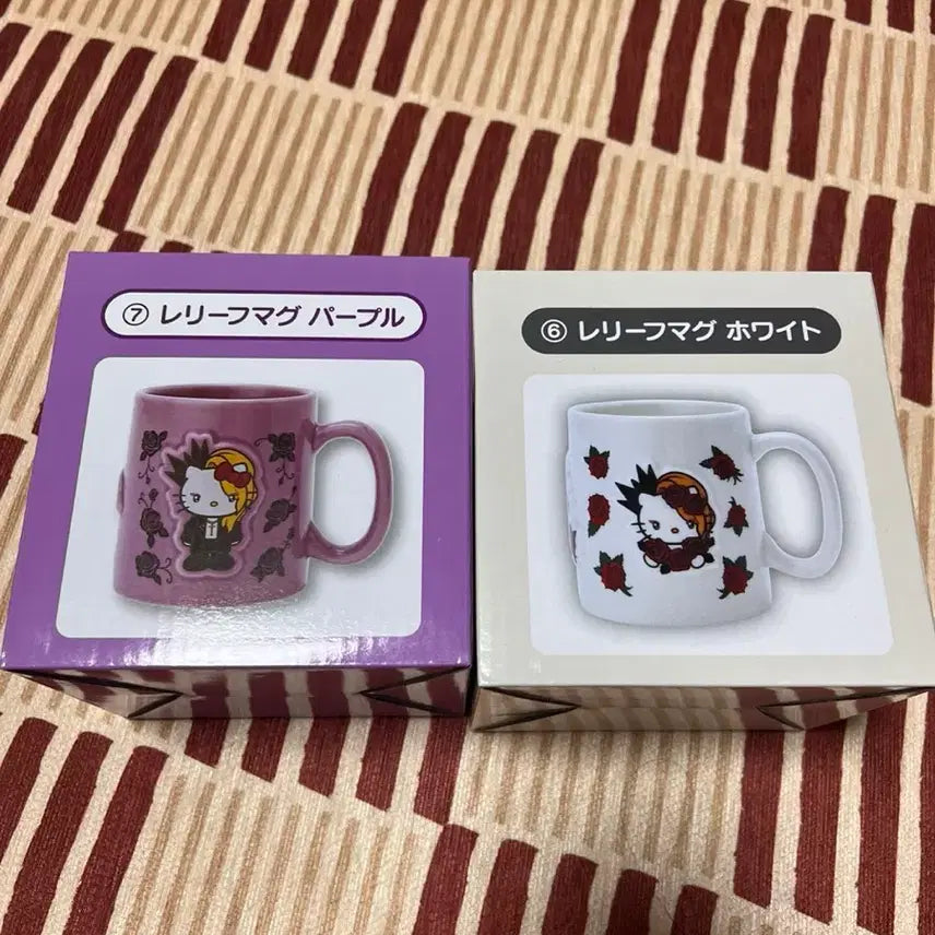 [BUNJANG] Classic Kitty &amp; Yoshiki Collaboration Mug Set / 고전키티 요시키티 머그컵 세트