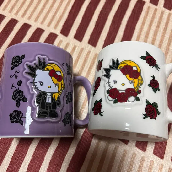 [BUNJANG] Classic Kitty &amp; Yoshiki Collaboration Mug Set / 고전키티 요시키티 머그컵 세트